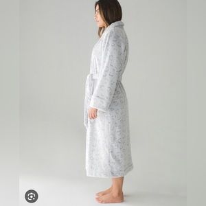Soma plush long robe, size L/XL, color gray